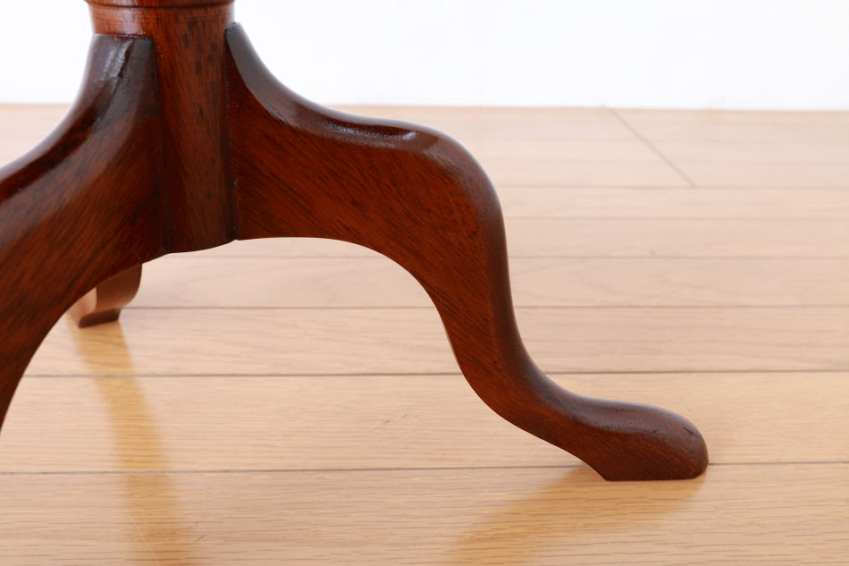 マーケットリーインレイマホガニー スモールトライポッド ワインテーブル