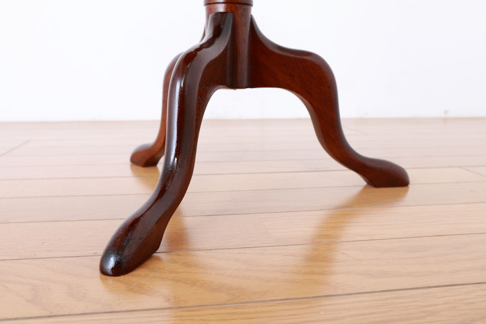 マーケットリーインレイマホガニー スモールトライポッド ワインテーブル