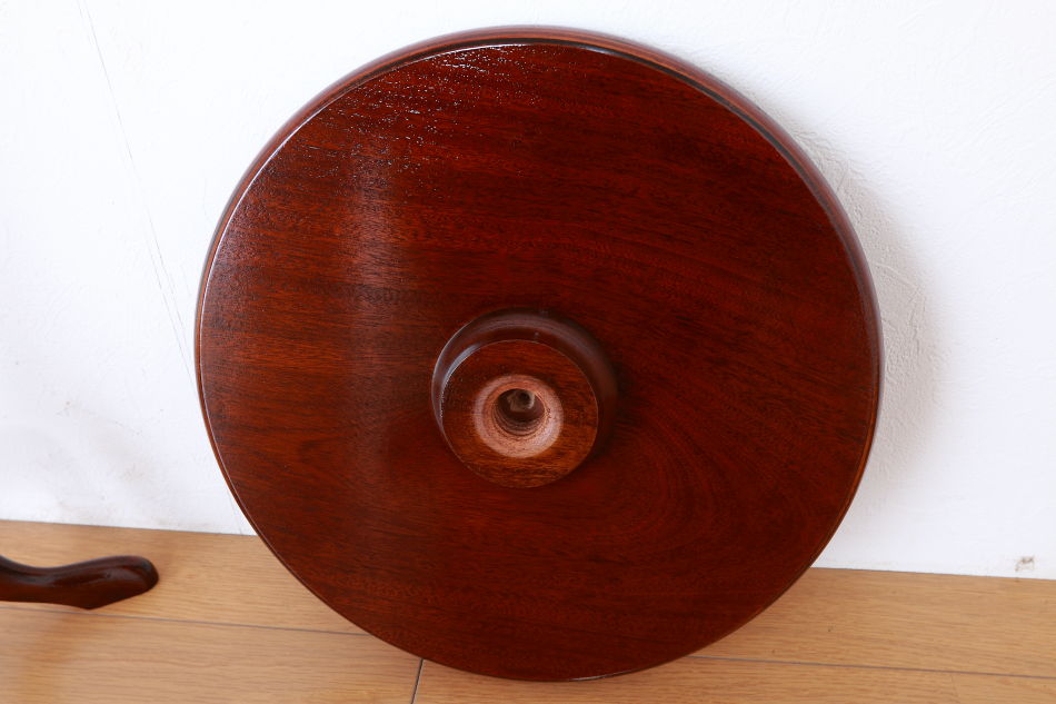 マーケットリーインレイマホガニー スモールトライポッド ワインテーブル