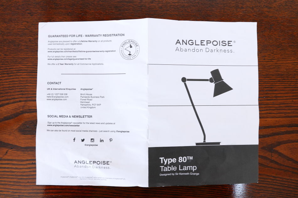 アングルポイズANGLEPOISE Type 80 デスクランプ 