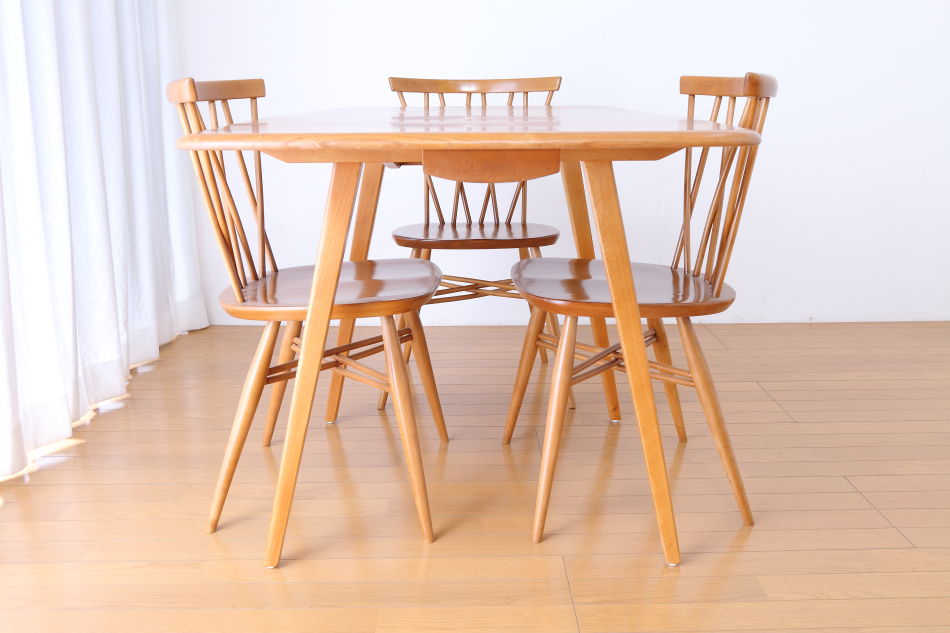 アーコールERCOL 1950s ウィンザー ダイニング5点セット 