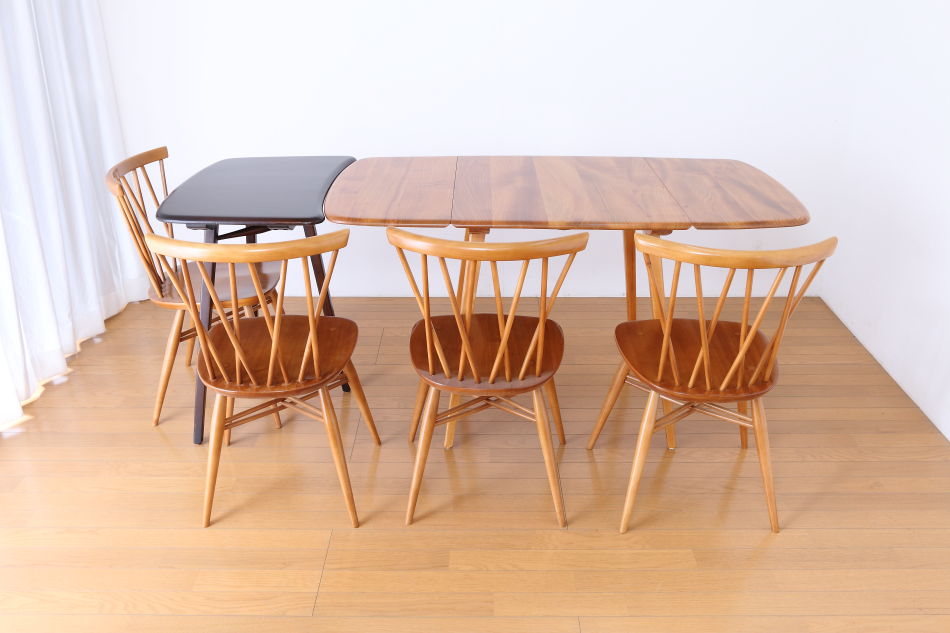 アーコールERCOL 1950s ウィンザー ダイニング5点セット 