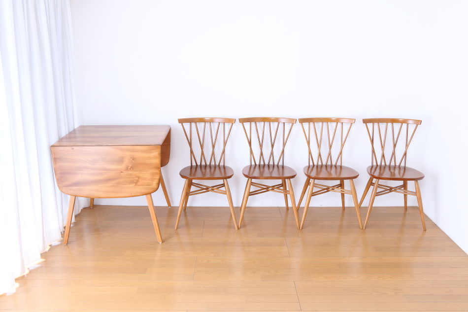 アーコールERCOL 1950s ウィンザー ダイニング5点セット 