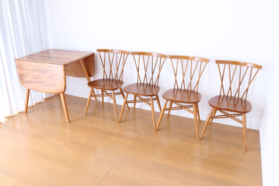 アーコールERCOL 1950s ウィンザー ダイニング5点セット 