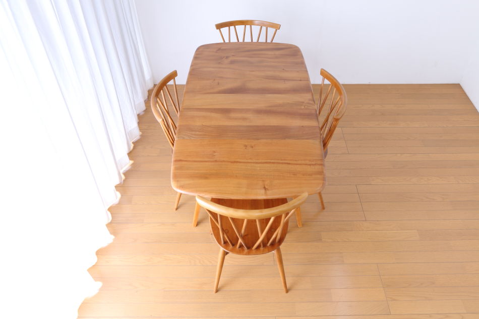 アーコールERCOL No383 ウィンザードロップリーフダイニングテーブル