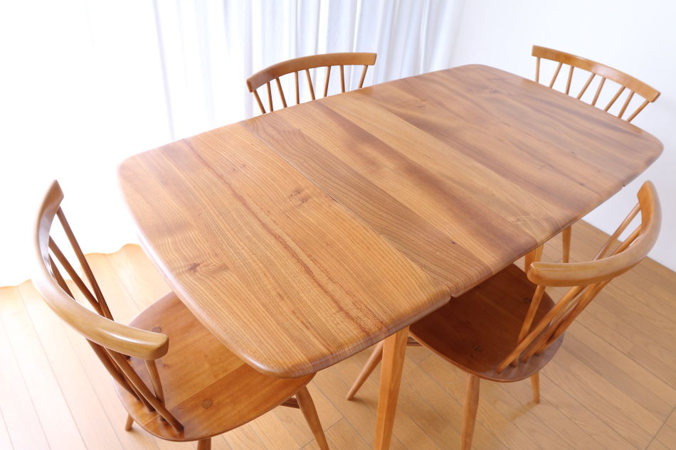 アーコールERCOL No383 ウィンザードロップリーフダイニングテーブル