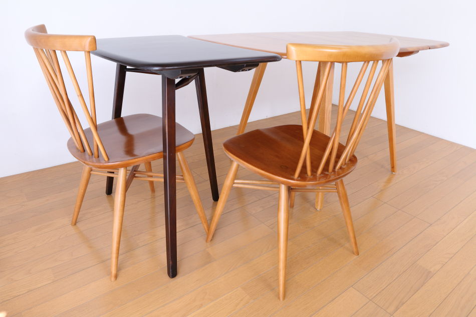 アーコールERCOL No383 ウィンザードロップリーフダイニングテーブル