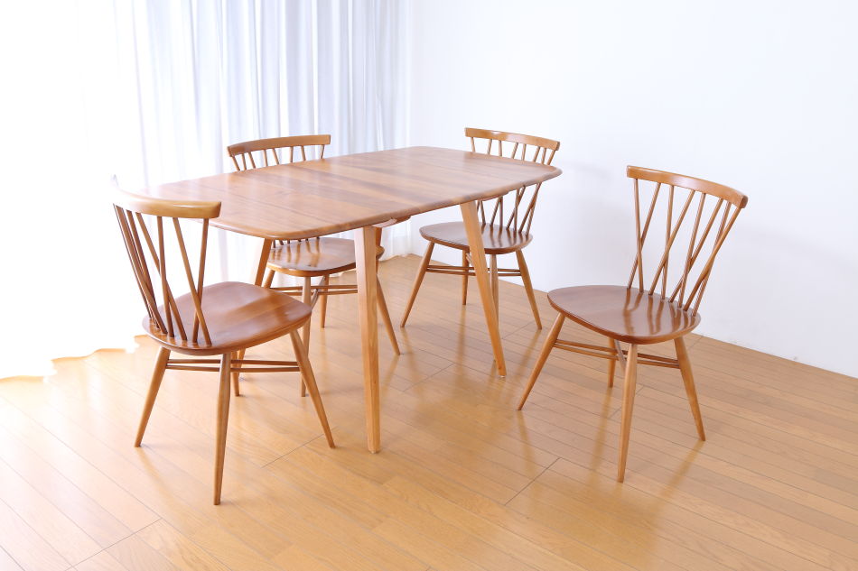 アーコールERCOL No383 ウィンザードロップリーフダイニングテーブル