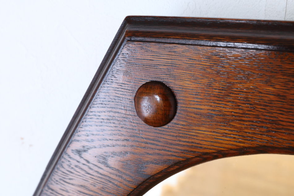 アールデコスタイル クオリティオークフレーム オクタゴナルミラー