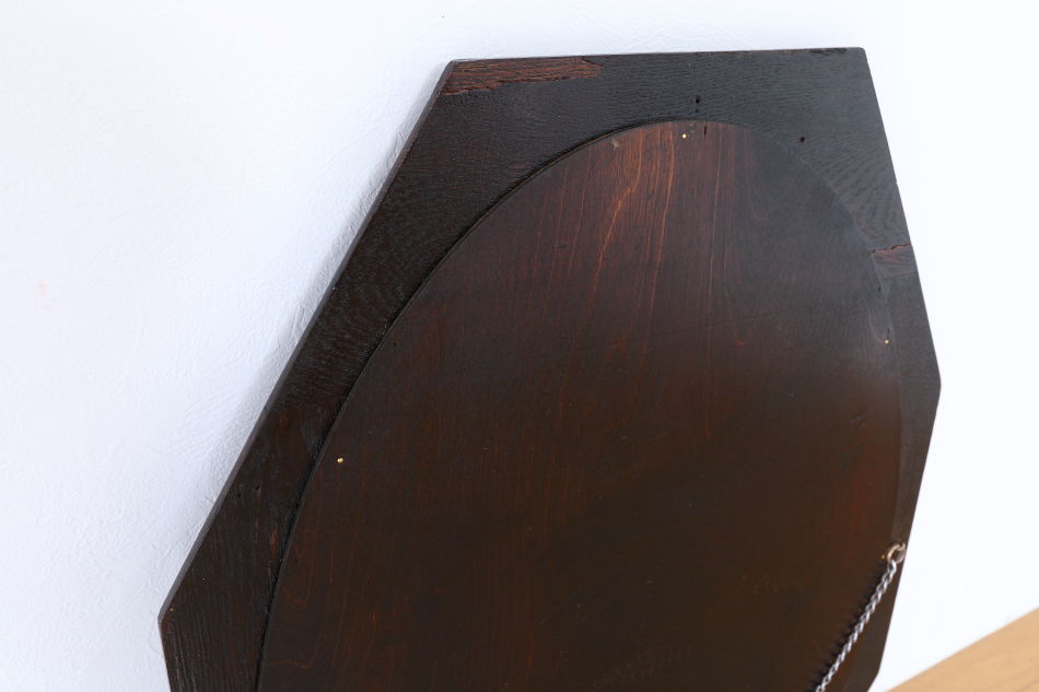 アールデコスタイル クオリティオークフレーム オクタゴナルミラー