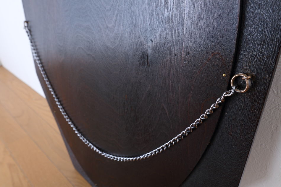 アールデコスタイル クオリティオークフレーム オクタゴナルミラー