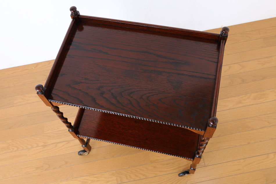 ジャコビアンオーク ツイスト ティーカート/トロリー