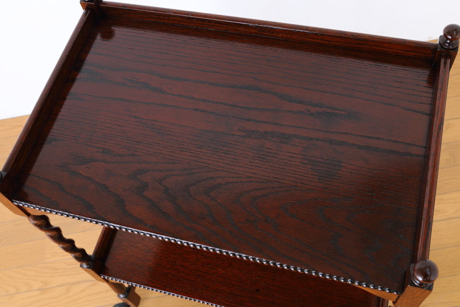 ジャコビアンオーク ツイスト ティーカート/トロリー