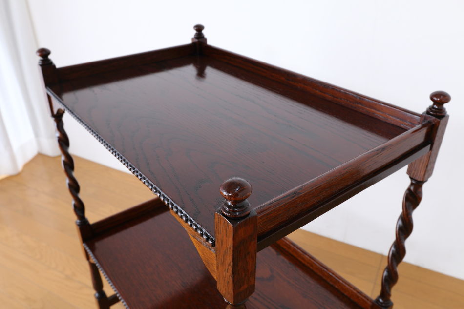 ジャコビアンオーク ツイスト ティーカート/トロリー