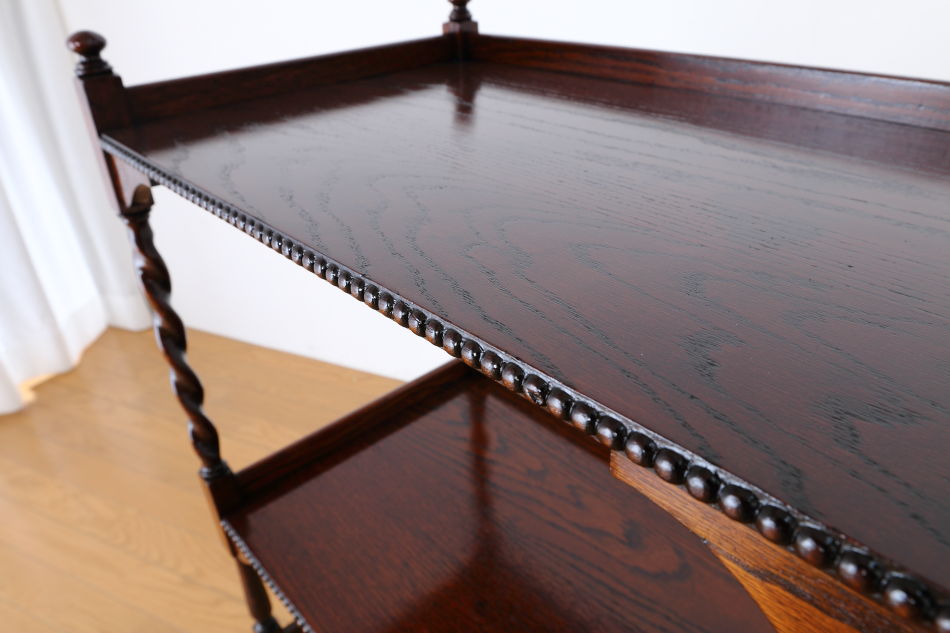 ジャコビアンオーク ツイスト ティーカート/トロリー