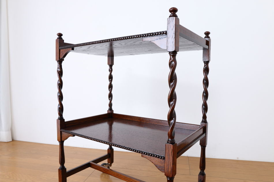 ジャコビアンオーク ツイスト ティーカート/トロリー