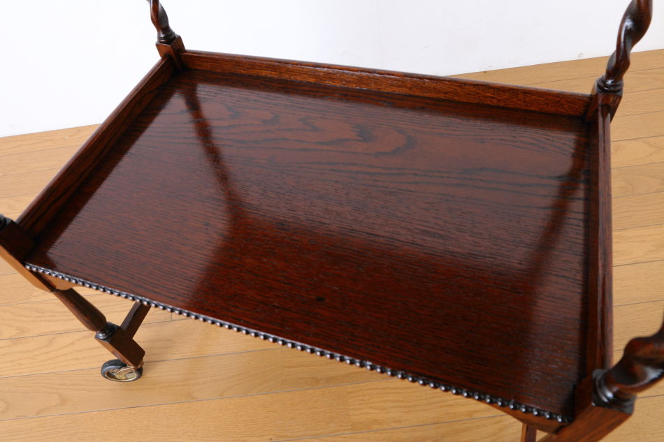 ジャコビアンオーク ツイスト ティーカート/トロリー