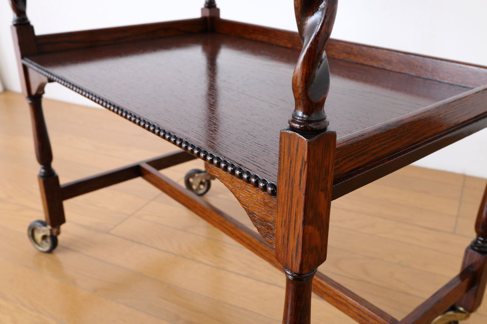 ジャコビアンオーク ツイスト ティーカート/トロリー