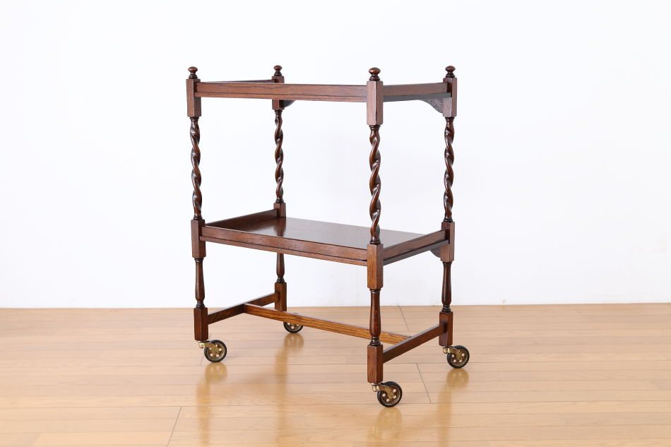 ジャコビアンオーク ツイスト ティーカート/トロリー
