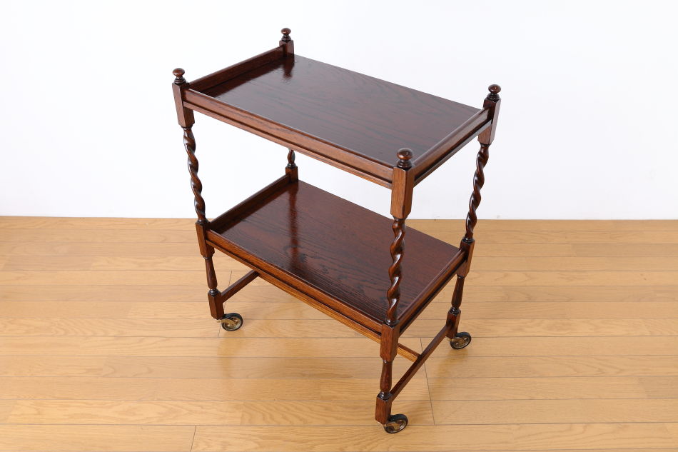 ジャコビアンオーク ツイスト ティーカート/トロリー