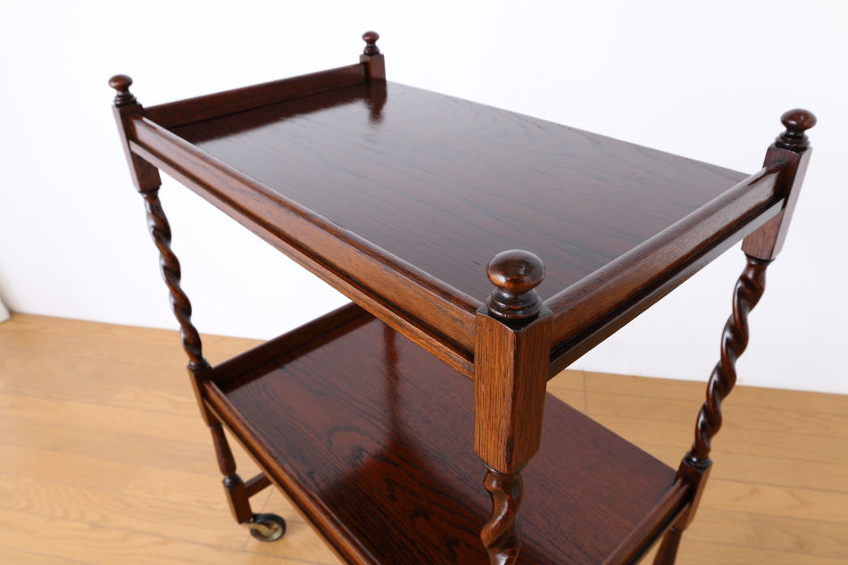 ジャコビアンオーク ツイスト ティーカート/トロリー