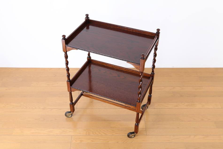 ジャコビアンオーク ツイスト ティーカート/トロリー