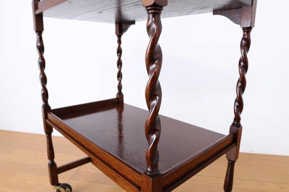 ジャコビアンオーク ツイスト ティーカート/トロリー