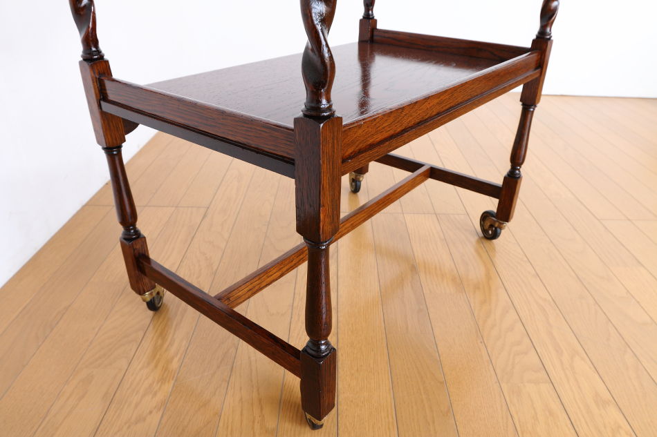 ジャコビアンオーク ツイスト ティーカート/トロリー