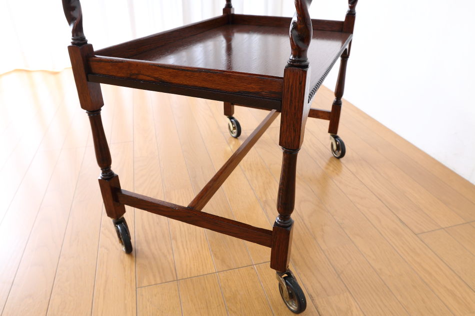 ジャコビアンオーク ツイスト ティーカート/トロリー