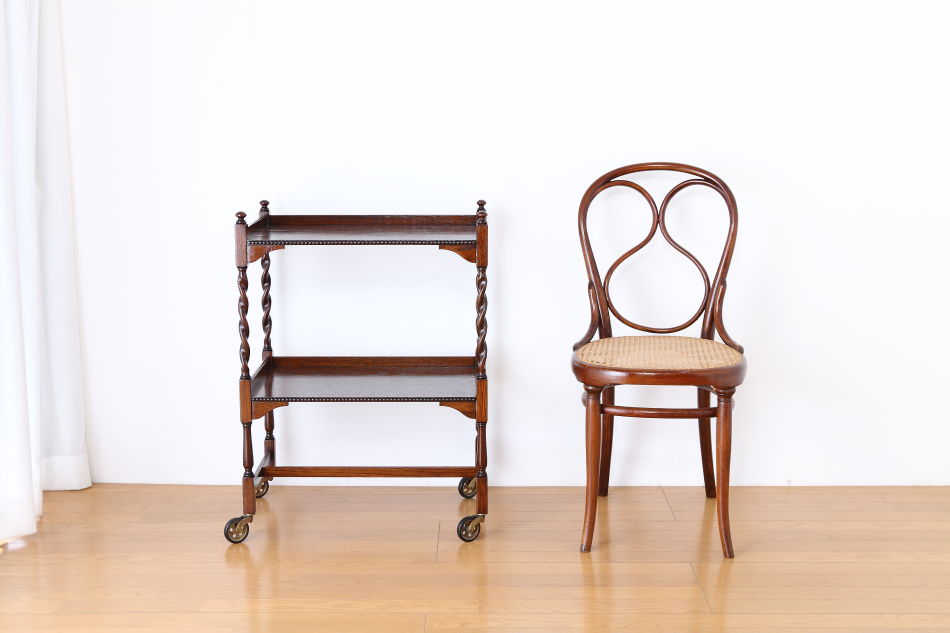 ジャコビアンオーク ツイスト ティーカート/トロリー