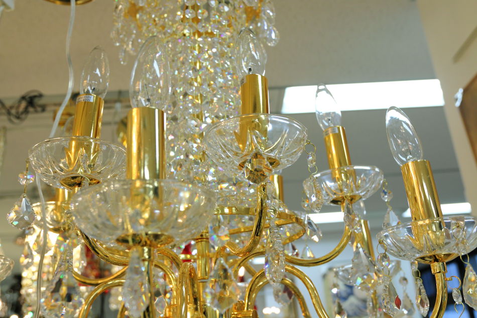 アスフォーASFOURクリスタル エンパイヤスタイル シャンデリア(12灯)