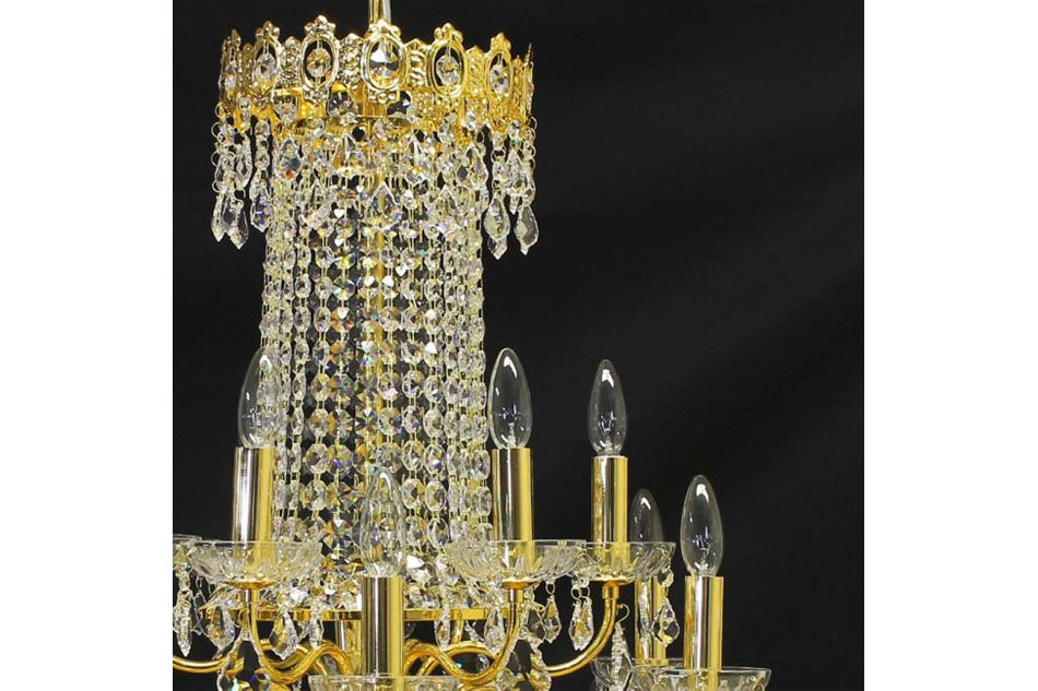 アスフォーASFOURクリスタル エンパイヤスタイル シャンデリア(12灯)