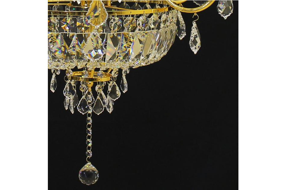 アスフォーASFOURクリスタル エンパイヤスタイル シャンデリア(12灯)