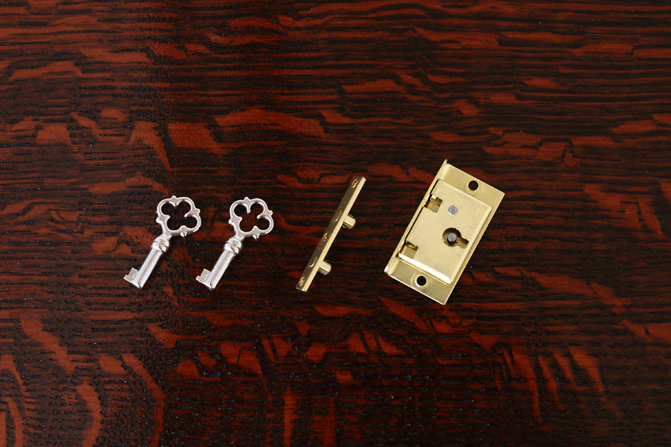 真鍮製ジュエリーケースロック キーセット13　38mm×20mm