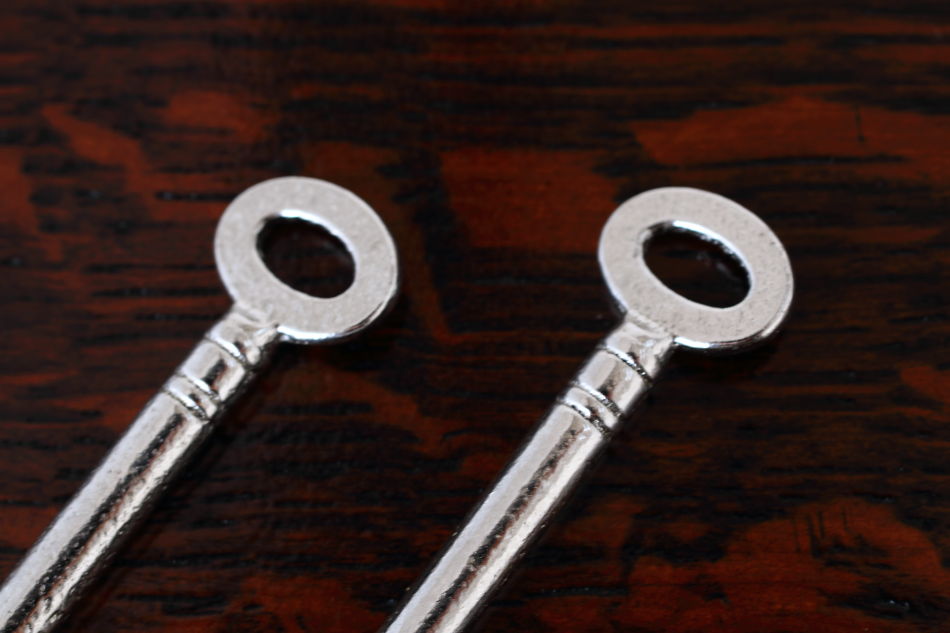 真鍮製ボックスロック キーセット18　51mm×31mm