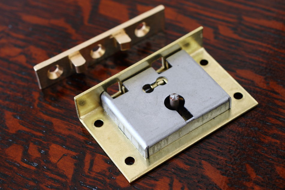 真鍮製ボックスロック キーセット18　51mm×31mm