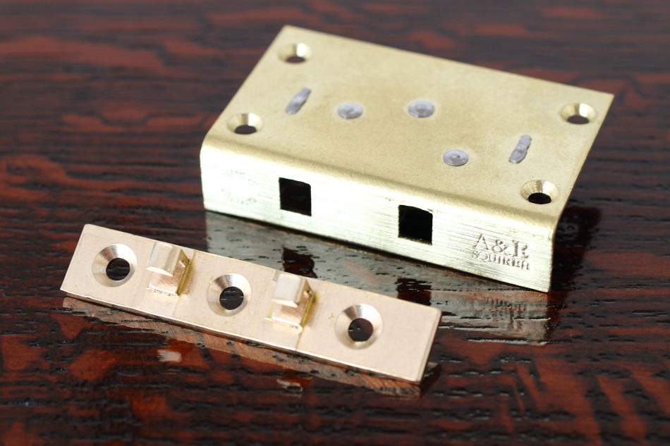 真鍮製ボックスロック キーセット18　51mm×31mm