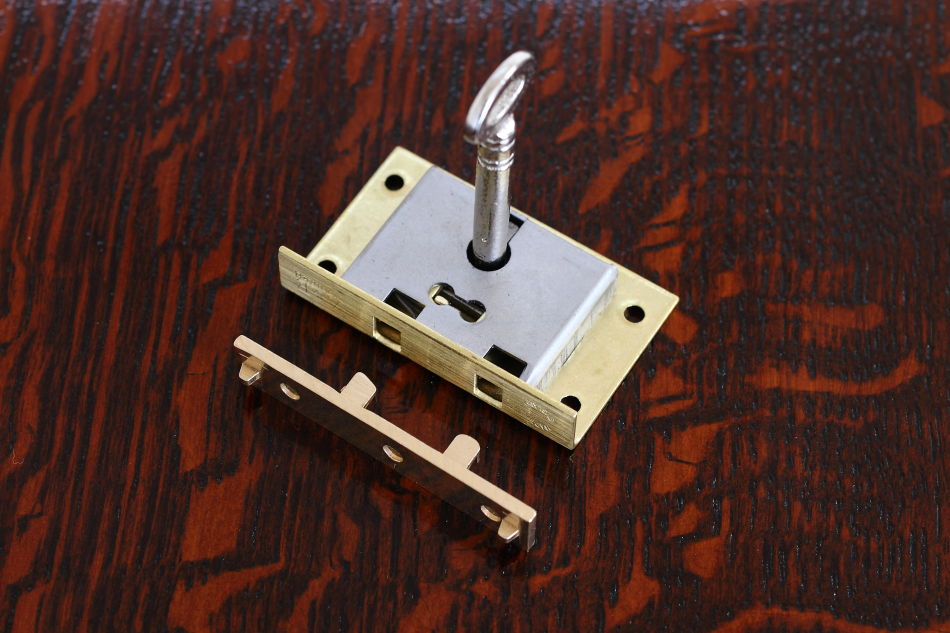 真鍮製ボックスロック キーセット18　51mm×31mm