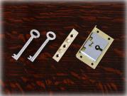 真鍮製ボックスロック キーセット18　51mm×31mm
