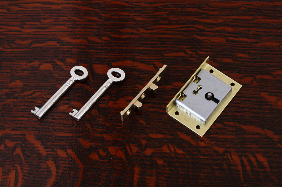 真鍮製ボックスロック キーセット18　51mm×31mm