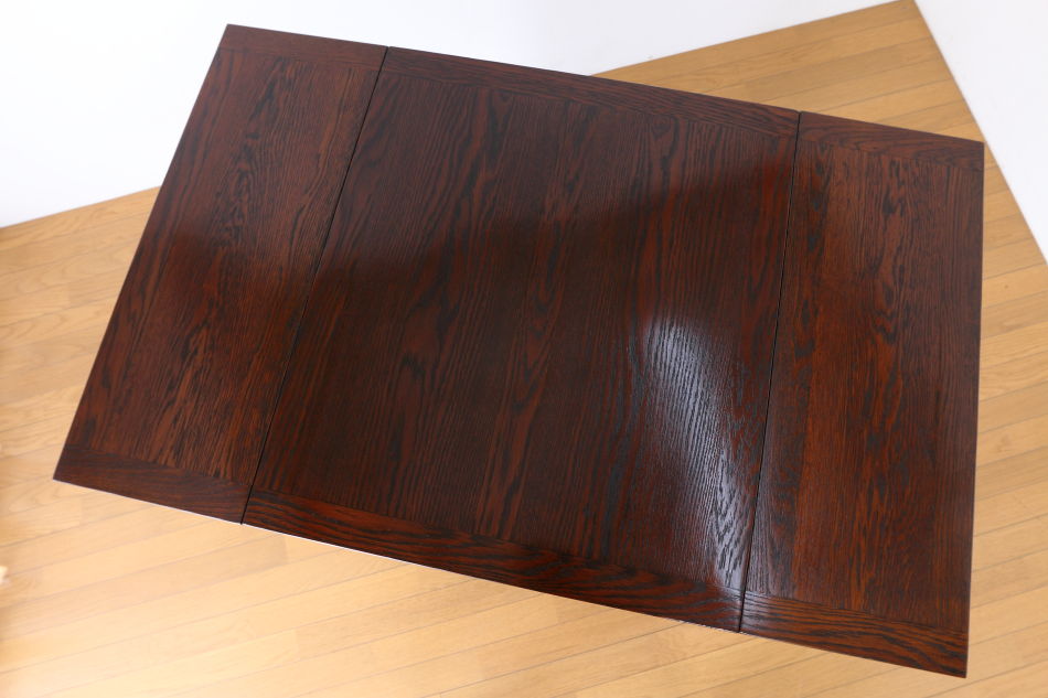 ソリッドオーク ツイスト レクタングル スモールドローリーフテーブル