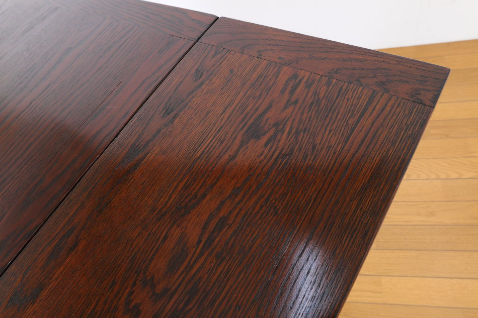 ソリッドオーク ツイスト レクタングル スモールドローリーフテーブル