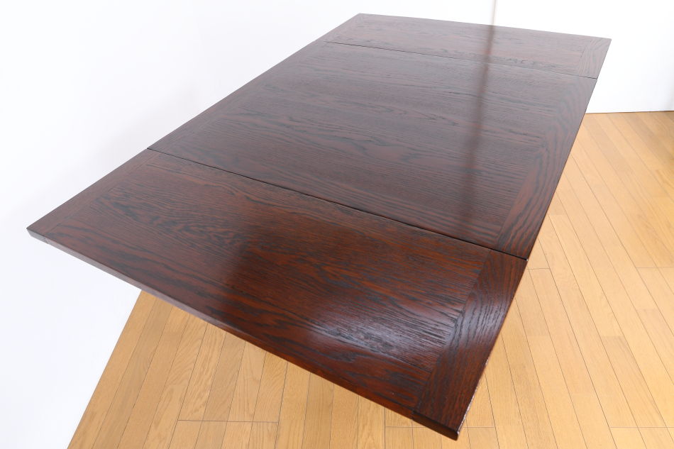 ソリッドオーク ツイスト レクタングル スモールドローリーフテーブル