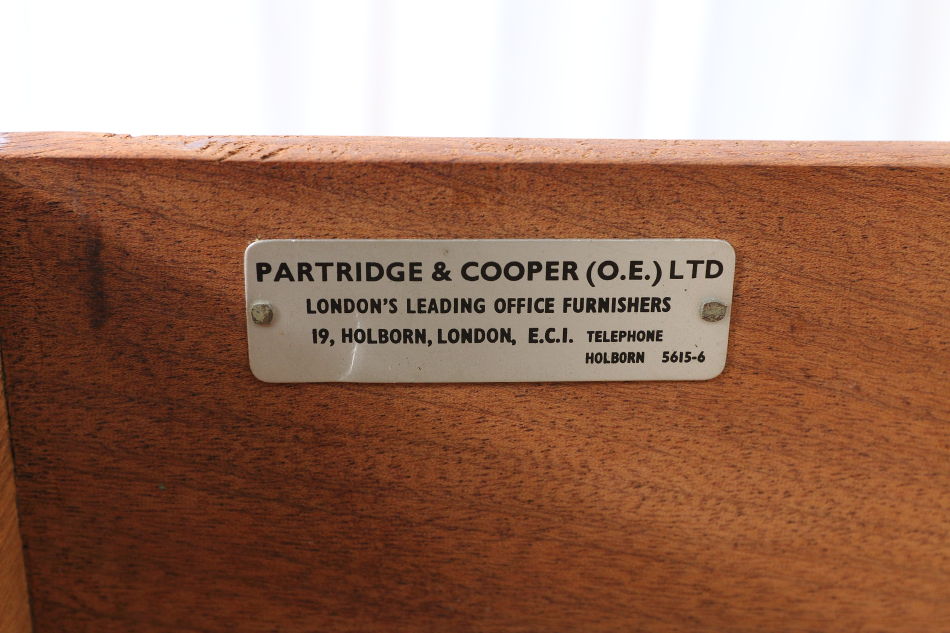 Partridge & Cooper Ltd. エドワーディアン オーク ライブラリーテーブル